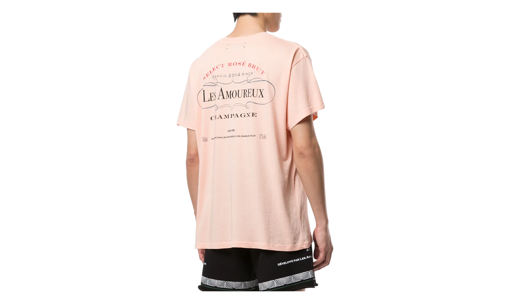 Les Amoureux Label Short Sleeve Tee Shirt "Peach" F0M03237CJ PCH