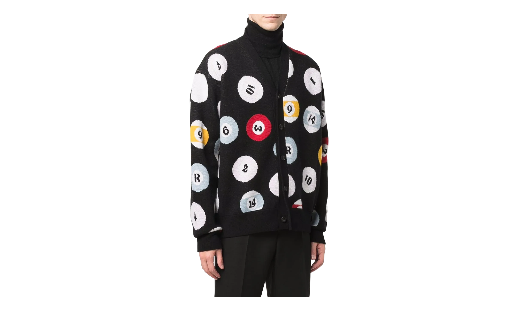 Pool Ball Cardigan "Black" MKC024 001