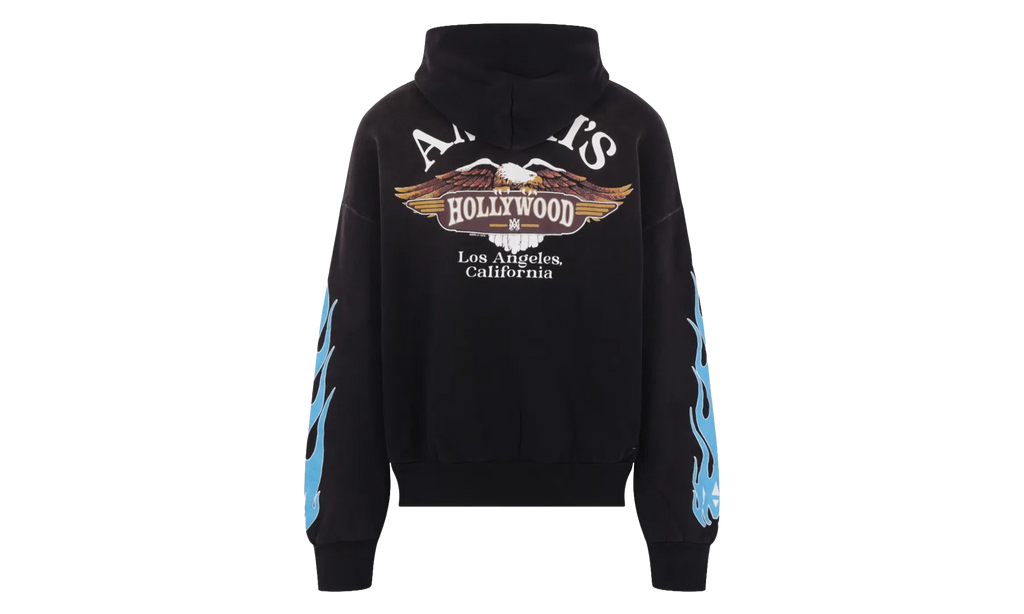 MA Flames Zip Hoodie "Black" AMTOJR1113 001