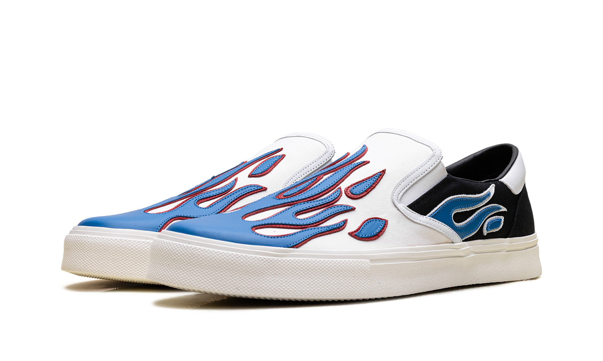 Slip On Sneakers "Flame - Black White Blue" S0F23149CL BWB