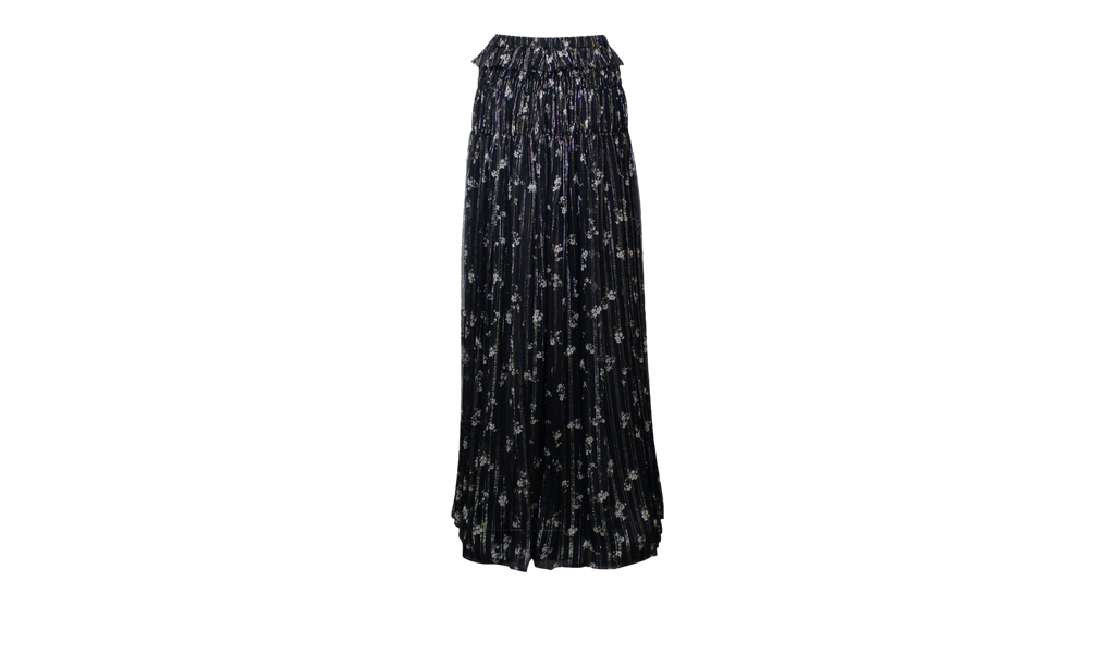 Chiffon Maxi Skirt "Black" AMR-XBTM-0121