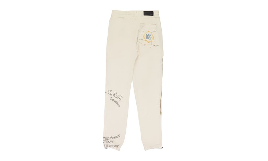 Zig Zag Sketch Sweatpants "Almond" SS22MJG029_Almond