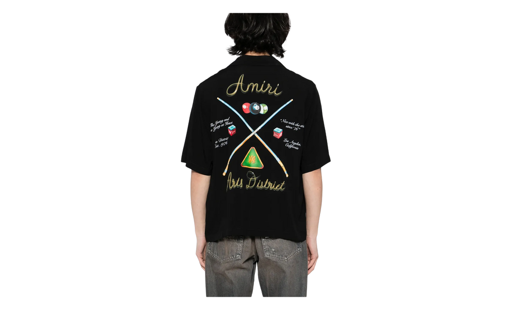 Pool Cue Bowling Shirt "Black" AMSTCA1078 001