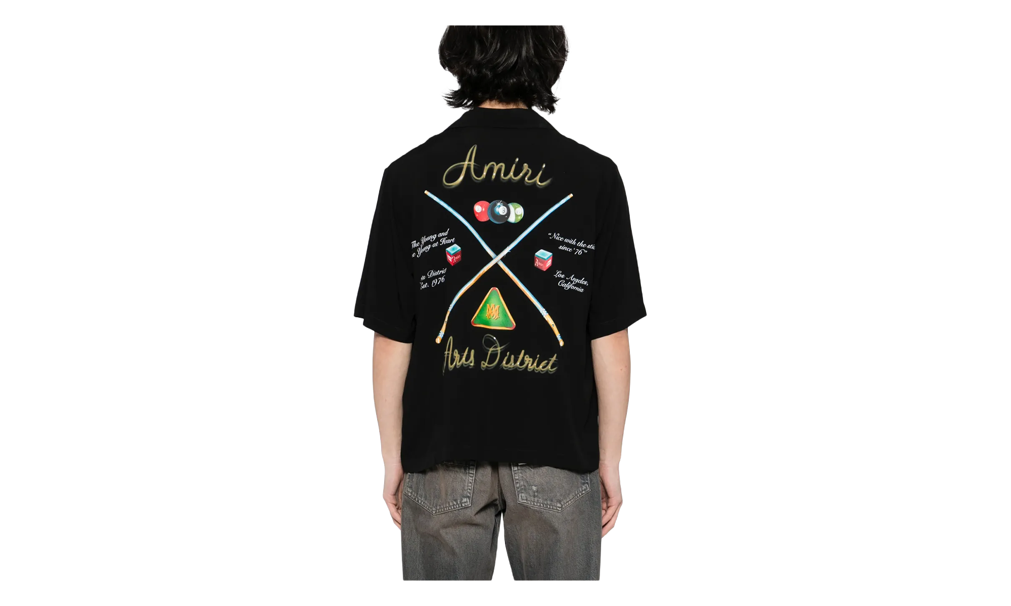 Pool Cue Bowling Shirt "Black" AMSTCA1078 001