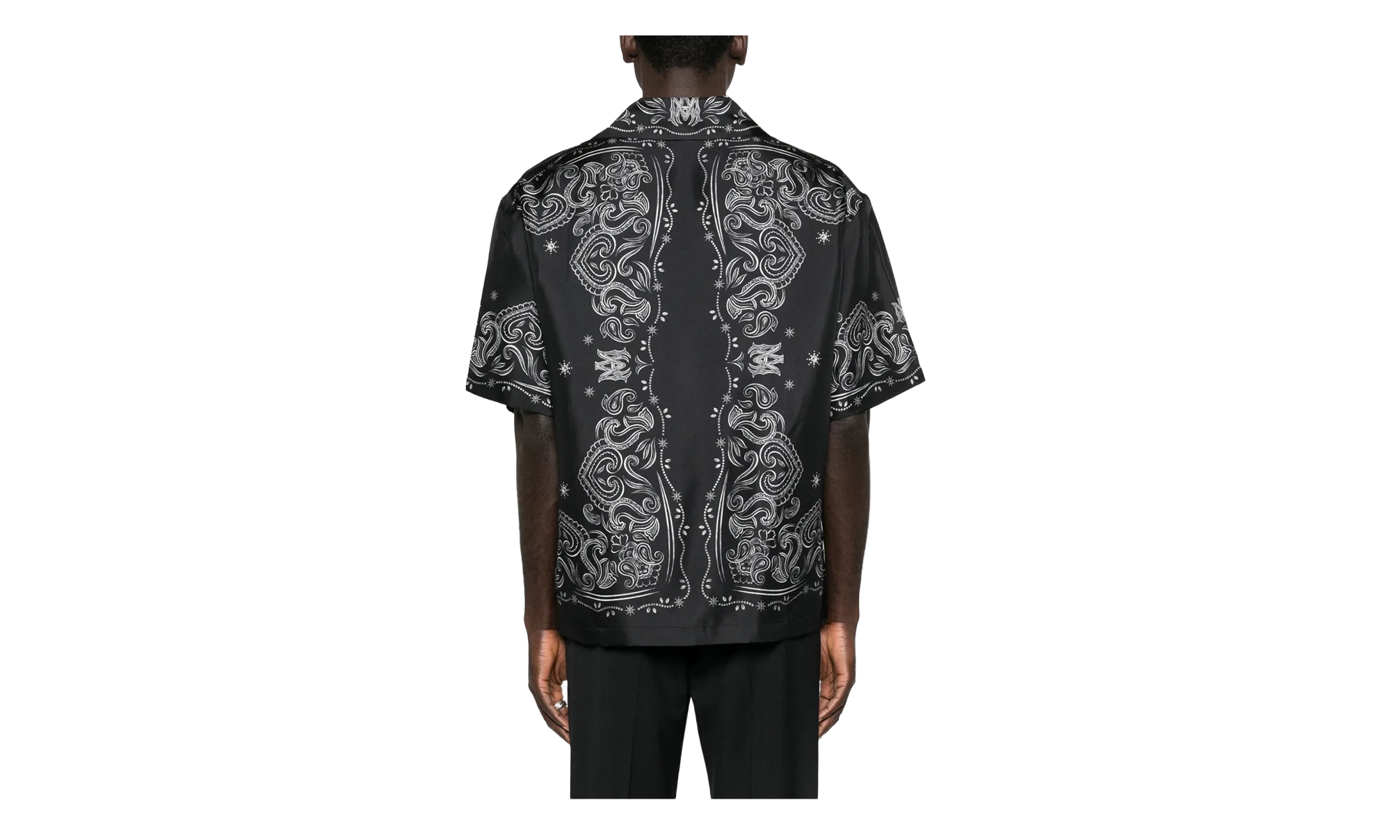 Bandana Paint Bowling Shirt "Black" AMTOSH1049 001