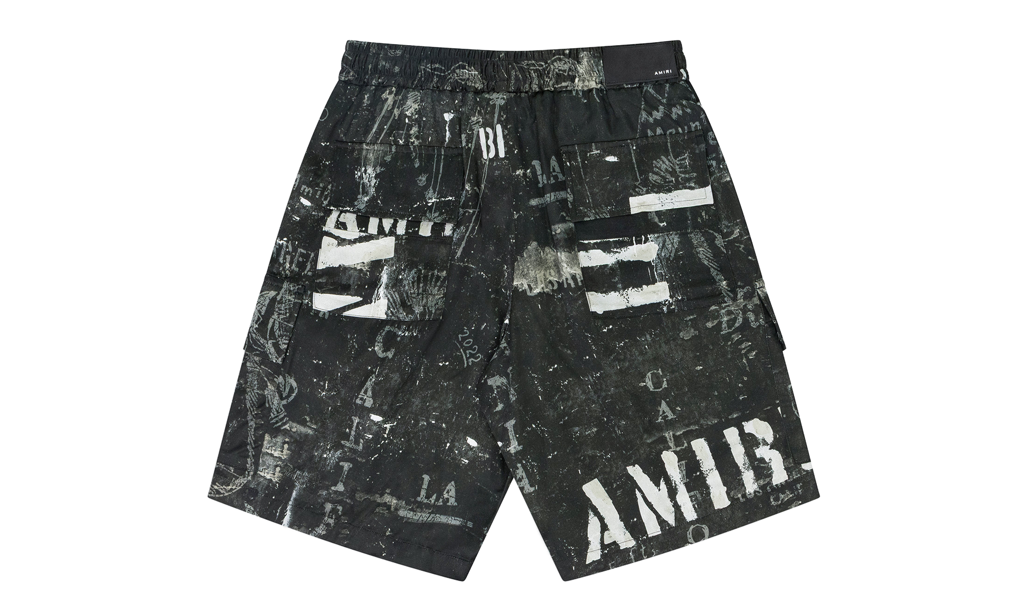 Army Stencil Cargo Shorts "Black" PF22MPB006_Black