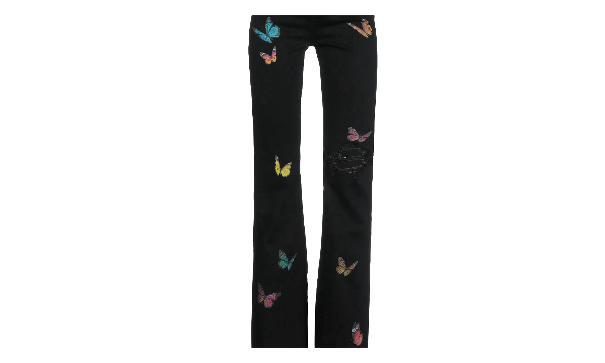 Butterfly Flare Broken Jeans "Black" Y0W01404SD BLK