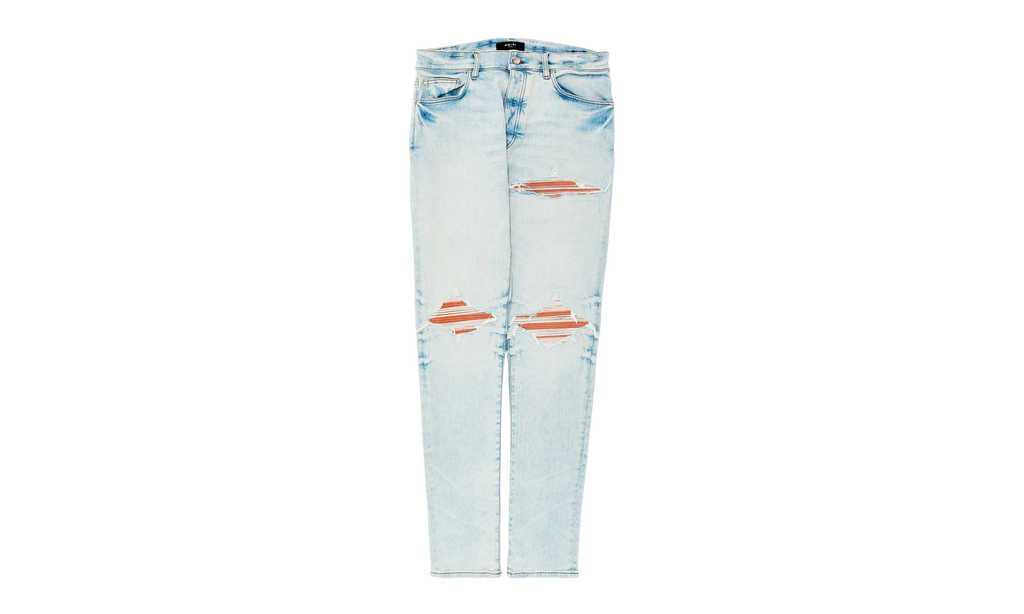 MX1 Ultrasuede Patch Jeans "Medium Indigo Taupe" AMDNSY1149 497